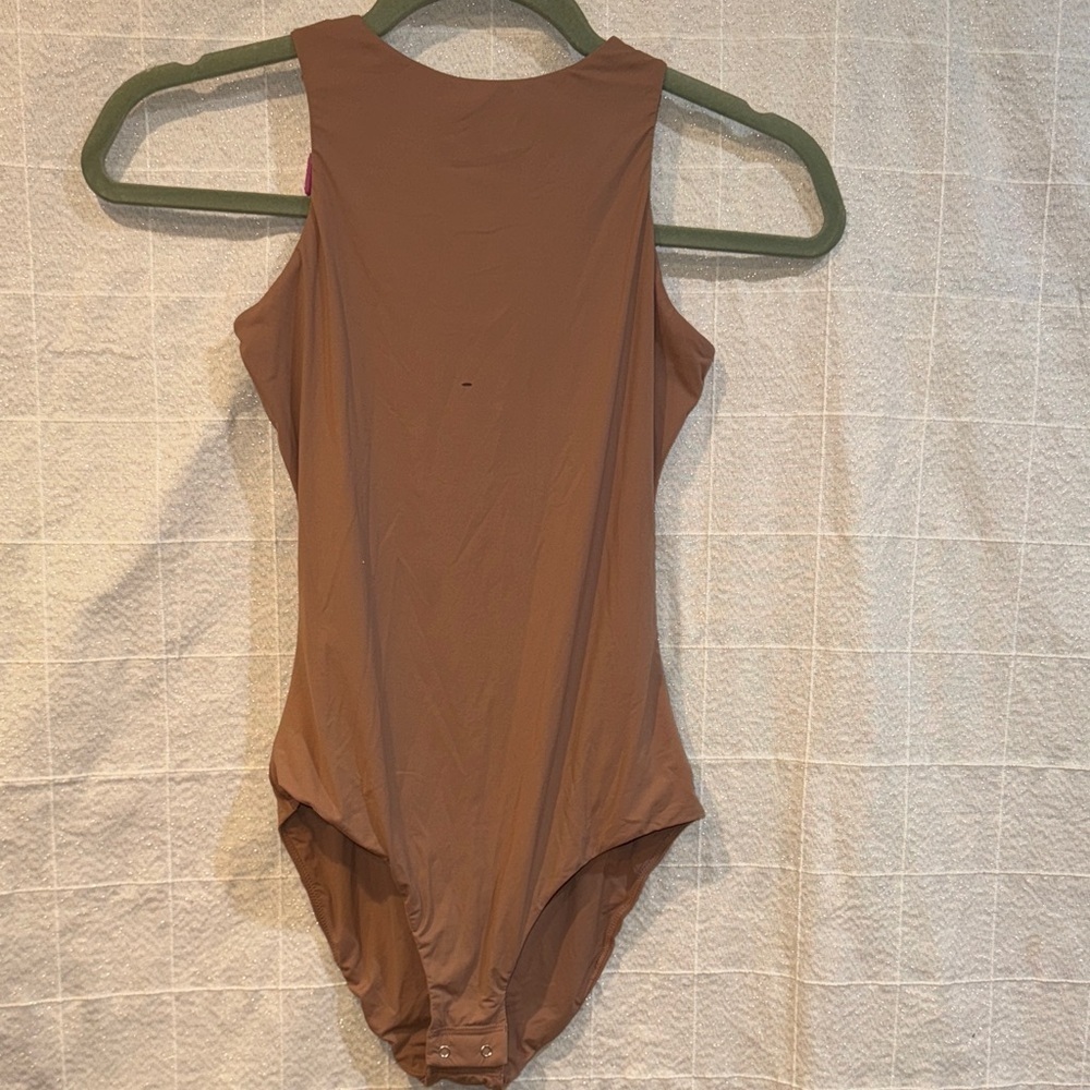 Elegant Tan Women's Bodysuit